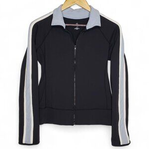 Prana Track Jacket Women's Striped Full Zip Stretch Activewear Yoga Athletic S